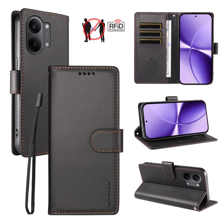 BETOPNICE Pearlescent RFID Vegan Leather Phone Case with Strap, For Redmi A7 4G / A5 4G 171.7mm / Poco C71, For Redmi A7 Pro 4G / 5G 171mm / Poco C85x 5G, For Redmi 15a 5G, For Redmi Turbo 5 Max 5G / Poco X8 Pro Max 5G                                  ...