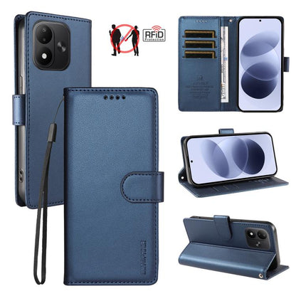 BETOPNICE Pearlescent RFID Vegan Leather Phone Case with Strap, For Redmi Note 17 5G / 4G Global 171mm, For Redmi Note 17 Pro+ 5G Global 163mm, For Redmi 17 5G / 4G Global 170mm, For Redmi A7 4G / A5 4G 171.7mm / Poco C71                               ...