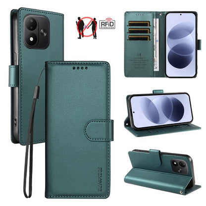 BETOPNICE Pearlescent RFID Vegan Leather Phone Case with Strap, For Redmi Note 17 5G / 4G Global 171mm, For Redmi Note 17 Pro+ 5G Global 163mm, For Redmi 17 5G / 4G Global 170mm, For Redmi A7 4G / A5 4G 171.7mm / Poco C71                               ...