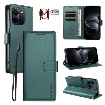 BETOPNICE Pearlescent RFID Vegan Leather Phone Case with Strap, For Redmi Note 17 5G / 4G Global 171mm, For Redmi Note 17 Pro+ 5G Global 163mm, For Redmi 17 5G / 4G Global 170mm, For Redmi A7 4G / A5 4G 171.7mm / Poco C71                               ...
