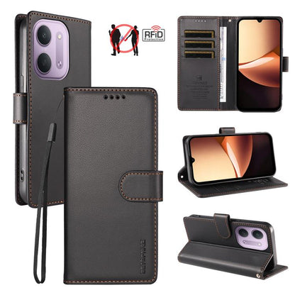 BETOPNICE Pearlescent RFID Vegan Leather Phone Case with Strap, For Redmi Note 17 5G / 4G Global 169.7mm, For Redmi 17C 5G, For Redmi Note 17 Pro+ 5G Global 163.4mm, For Redmi 17 5G / 4G Global 170mm, For Redmi A7 4G / A5 4G 171.7mm / Poco C71         ...