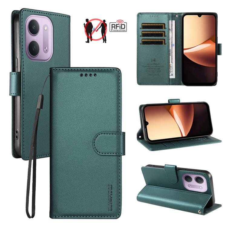 BETOPNICE Pearlescent RFID Vegan Leather Phone Case with Strap, For Redmi Note 17 5G / 4G Global 169.7mm, For Redmi 17C 5G, For Redmi Note 17 Pro+ 5G Global 163.4mm, For Redmi 17 5G / 4G Global 170mm, For Redmi A7 4G / A5 4G 171.7mm / Poco C71         ...