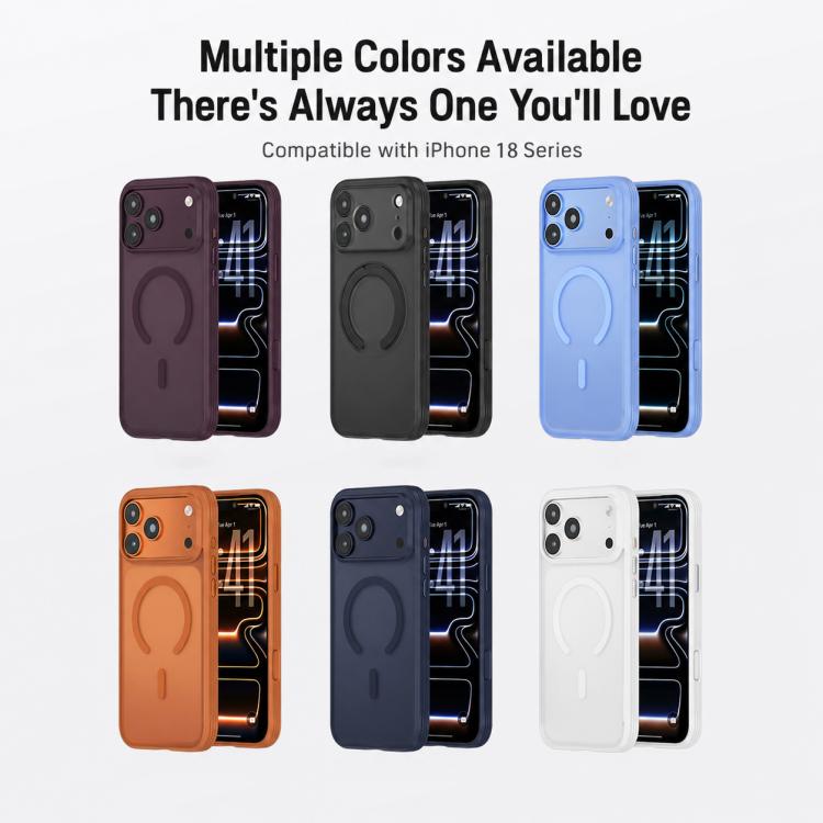 Textured Non-slip Shockproof Magnetic Phone Case, For iPhone 18 Pro, For iPhone 18 Pro Max, For iPhone 17 Pro Max, For iPhone 17 Pro