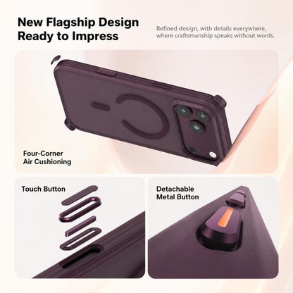 Textured Non-slip Shockproof Magnetic Phone Case, For iPhone 18 Pro, For iPhone 18 Pro Max, For iPhone 17 Pro Max, For iPhone 17 Pro