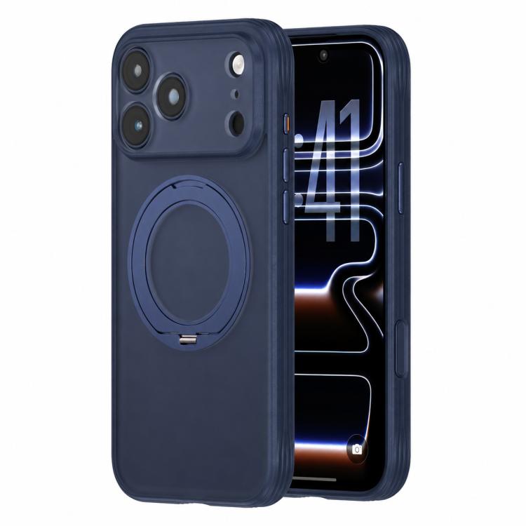 Textured Non-slip Shockproof Magnetic Phone Case with Holder, For iPhone 18 Pro, For iPhone 18 Pro Max, For iPhone 17 Pro Max, For iPhone 17 Pro