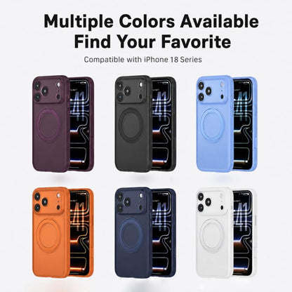 Textured Non-slip Shockproof Magnetic Phone Case with Holder, For iPhone 18 Pro, For iPhone 18 Pro Max, For iPhone 17 Pro Max, For iPhone 17 Pro