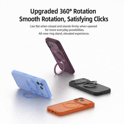 Textured Non-slip Shockproof Magnetic Phone Case with Holder, For iPhone 18 Pro, For iPhone 18 Pro Max, For iPhone 17 Pro Max, For iPhone 17 Pro