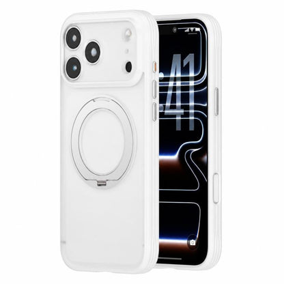 Textured Non-slip Shockproof Magnetic Phone Case with Holder, For iPhone 18 Pro, For iPhone 18 Pro Max, For iPhone 17 Pro Max, For iPhone 17 Pro
