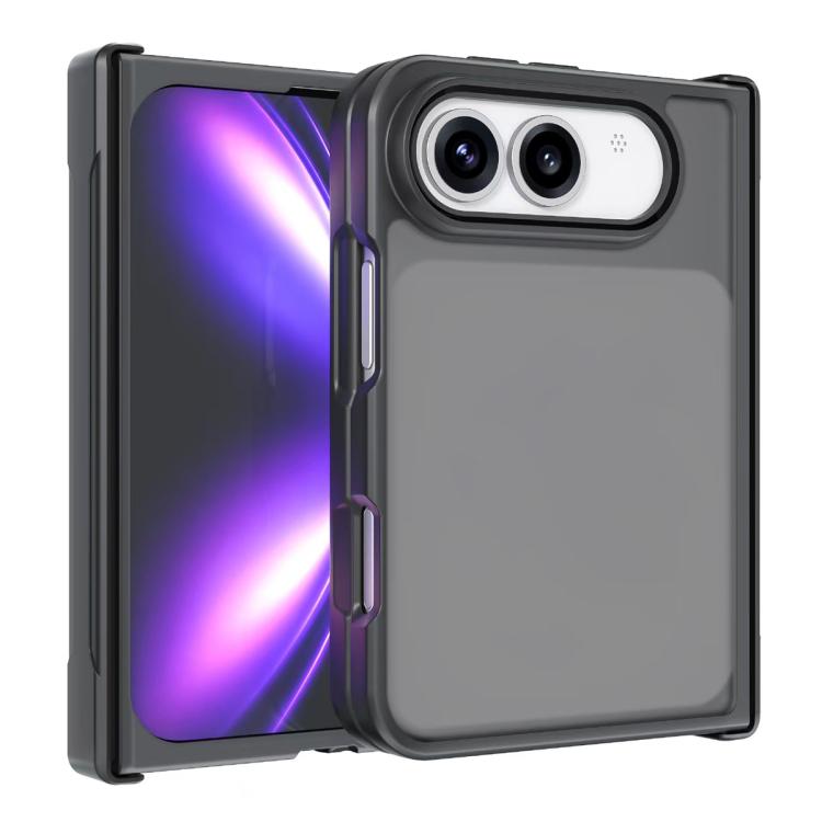 Armor Big Pore PC Hybrid TPU Phone Case, For iPhone Fold