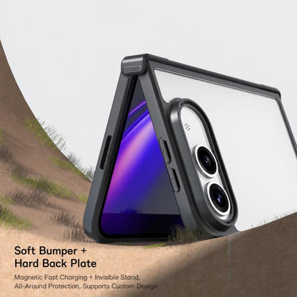Armor Big Pore PC Hybrid TPU Phone Case, For iPhone Fold