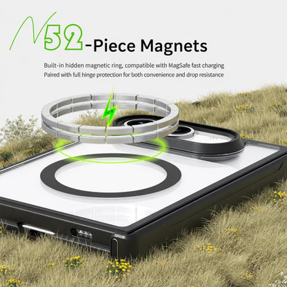 Armor Magnetic Holder PC Hybrid TPU Phone Case, For iPhone Fold