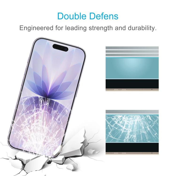 50pcs 0.18mm High Aluminum Tempered Glass Film, For iPhone 18, For iPhone 18 Pro, For iPhone 18 Pro Max