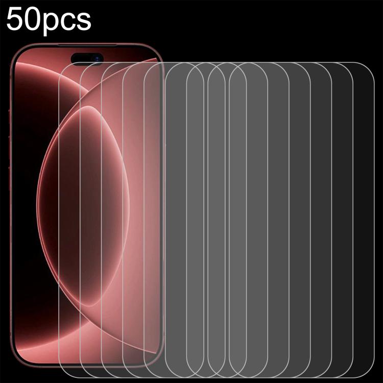 50pcs 0.18mm High Aluminum Tempered Glass Film, For iPhone Fold Inner Screen, For iPhone 18, For iPhone 18 Pro, For iPhone 18 Pro Max