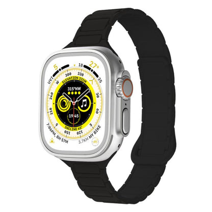 xDfind Three Beads Magnetic Silicone Watch Band, For Apple Watch 42 / 44 / 45 / 46 / 49mm, For Apple Watch 38 / 40 / 41 / S11 42mm