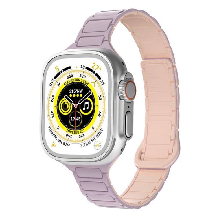 xDfind Three Beads Magnetic Silicone Watch Band, For Apple Watch 42 / 44 / 45 / 46 / 49mm, For Apple Watch 38 / 40 / 41 / S11 42mm