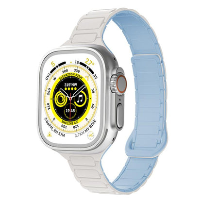 xDfind Three Beads Magnetic Silicone Watch Band, For Apple Watch 42 / 44 / 45 / 46 / 49mm, For Apple Watch 38 / 40 / 41 / S11 42mm