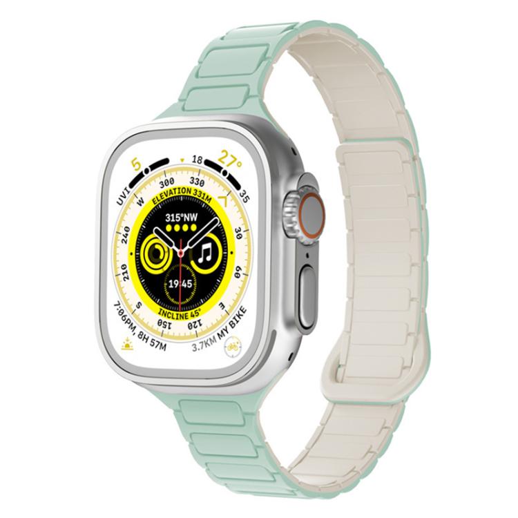 xDfind Three Beads Magnetic Silicone Watch Band, For Apple Watch 42 / 44 / 45 / 46 / 49mm, For Apple Watch 38 / 40 / 41 / S11 42mm