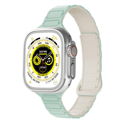 xDfind Three Beads Magnetic Silicone Watch Band, For Apple Watch 42 / 44 / 45 / 46 / 49mm, For Apple Watch 38 / 40 / 41 / S11 42mm