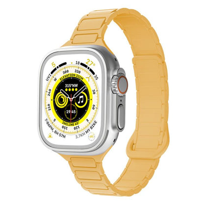 xDfind Three Beads Magnetic Silicone Watch Band, For Apple Watch 42 / 44 / 45 / 46 / 49mm, For Apple Watch 38 / 40 / 41 / S11 42mm