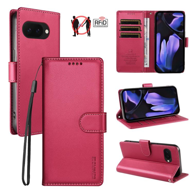BETOPNICE Pearlescent RFID Vegan Leather Phone Case with Strap, For Google Pixel 11 Pro XL / 10 Pro XL, For Google Pixel 11 / 11 Pro / 10 / 10 Pro, For Google Pixel 10a, For Google Pixel 9a