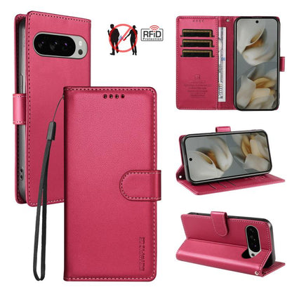 BETOPNICE Pearlescent RFID Vegan Leather Phone Case with Strap, For Google Pixel 11 Pro XL / 10 Pro XL, For Google Pixel 11 / 11 Pro / 10 / 10 Pro, For Google Pixel 10a, For Google Pixel 9a