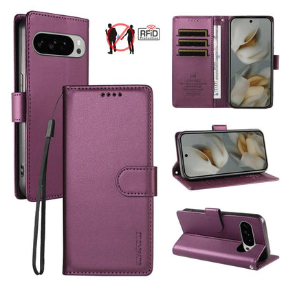 BETOPNICE Pearlescent RFID Vegan Leather Phone Case with Strap, For Google Pixel 11 Pro XL / 10 Pro XL, For Google Pixel 11 / 11 Pro / 10 / 10 Pro, For Google Pixel 10a, For Google Pixel 9a