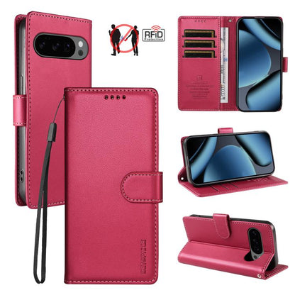 BETOPNICE Pearlescent RFID Vegan Leather Phone Case with Strap, For Google Pixel 11 Pro XL / 10 Pro XL, For Google Pixel 11 / 11 Pro / 10 / 10 Pro, For Google Pixel 10a, For Google Pixel 9a