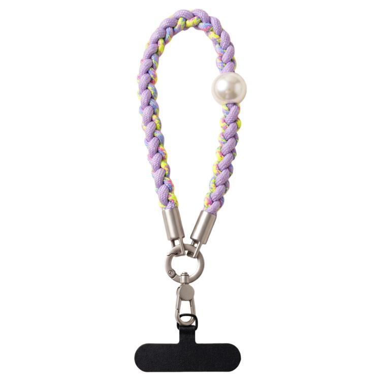 Braided Twist-Style Wrist Strap Phone Lanyard with Tether Pad for Women Girls