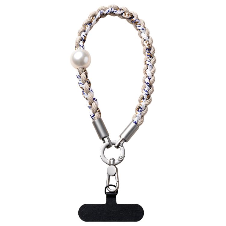 Braided Twist-Style Wrist Strap Phone Lanyard with Tether Pad for Women Girls