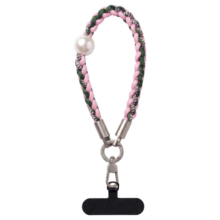 Braided Twist-Style Wrist Strap Phone Lanyard with Tether Pad for Women Girls