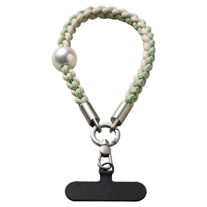 Braided Twist-Style Wrist Strap Phone Lanyard with Tether Pad for Women Girls
