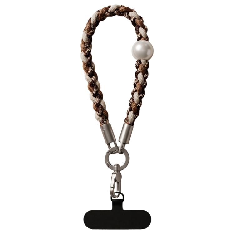 Braided Twist-Style Wrist Strap Phone Lanyard with Tether Pad for Women Girls