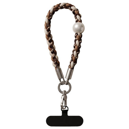 Braided Twist-Style Wrist Strap Phone Lanyard with Tether Pad for Women Girls