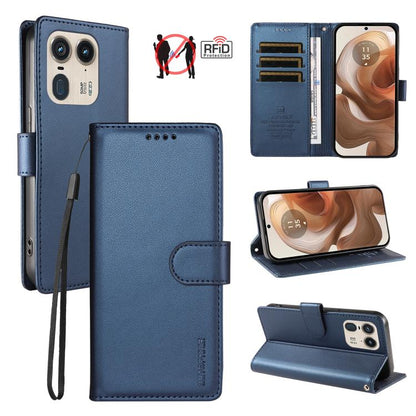 BETOPNICE Pearlescent RFID Vegan Leather Phone Case with Strap, For Motorola Moto G85 / S50 Neo, For Motorola Moto G04 / G04s / G24 / E14, For Motorola Edge 50 Ultra / Moto X50 Ultra
