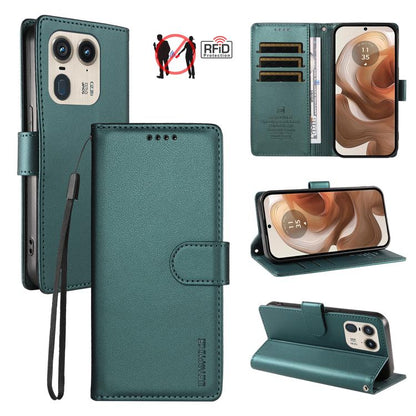 BETOPNICE Pearlescent RFID Vegan Leather Phone Case with Strap, For Motorola Moto G85 / S50 Neo, For Motorola Moto G04 / G04s / G24 / E14, For Motorola Edge 50 Ultra / Moto X50 Ultra