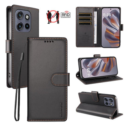 BETOPNICE Pearlescent RFID Vegan Leather Phone Case with Strap, For Motorola Edge 70 5G / Moto X70 Air 5G, For Motorola Moto Edge 5G 2026, For Motorola Moto G47 5G / G37 / G37 Power 5G, For Motorola Edge 70 Pro 5G                                       ...