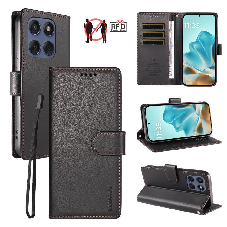 BETOPNICE Pearlescent RFID Vegan Leather Phone Case with Strap, For Motorola Edge 70 5G / Moto X70 Air 5G, For Motorola Moto Edge 5G 2026, For Motorola Moto G47 5G / G37 / G37 Power 5G, For Motorola Edge 70 Pro 5G                                       ...