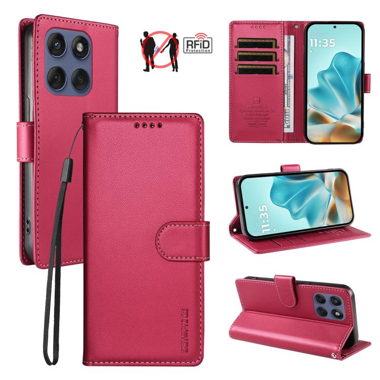 BETOPNICE Pearlescent RFID Vegan Leather Phone Case with Strap, For Motorola Edge 70 5G / Moto X70 Air 5G, For Motorola Moto Edge 5G 2026, For Motorola Moto G47 5G / G37 / G37 Power 5G, For Motorola Edge 70 Pro 5G                                       ...