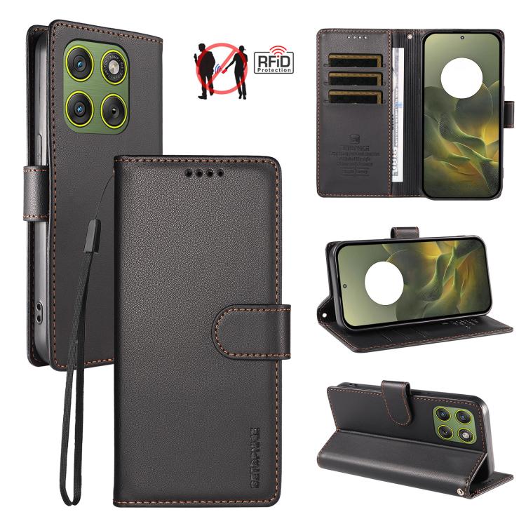 BETOPNICE Pearlescent RFID Vegan Leather Phone Case with Strap, For Motorola Edge 70 5G / Moto X70 Air 5G, For Motorola Moto Edge 5G 2026, For Motorola Moto G47 5G / G37 / G37 Power 5G, For Motorola Edge 70 Pro 5G                                       ...