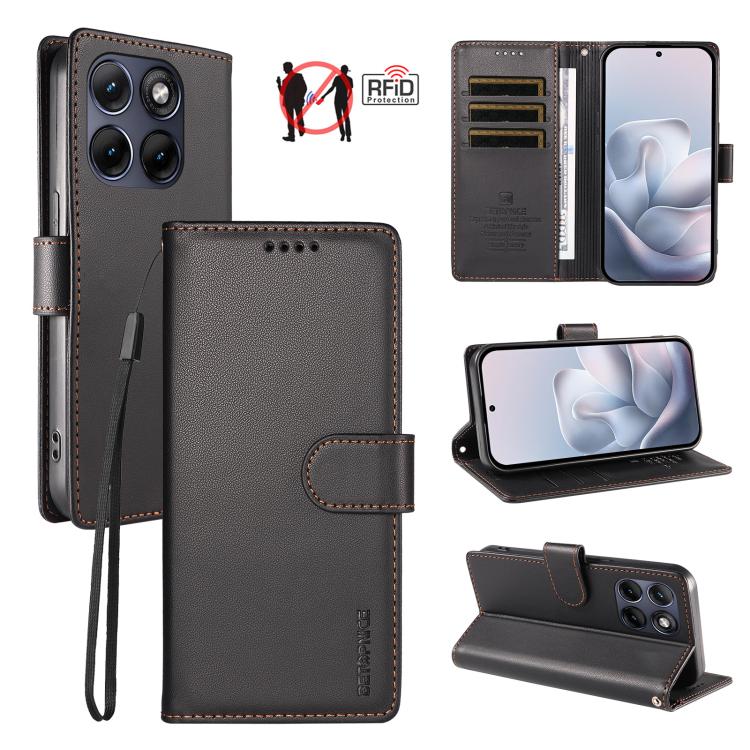 BETOPNICE Pearlescent RFID Vegan Leather Phone Case with Strap, For Motorola Edge 70 5G / Moto X70 Air 5G, For Motorola Moto Edge 5G 2026, For Motorola Moto G47 5G / G37 / G37 Power 5G, For Motorola Edge 70 Pro 5G                                       ...