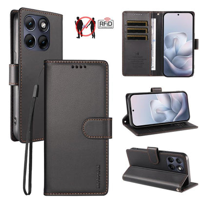 BETOPNICE Pearlescent RFID Vegan Leather Phone Case with Strap, For Motorola Edge 70 5G / Moto X70 Air 5G, For Motorola Moto Edge 5G 2026, For Motorola Moto G47 5G / G37 / G37 Power 5G, For Motorola Edge 70 Pro 5G                                       ...