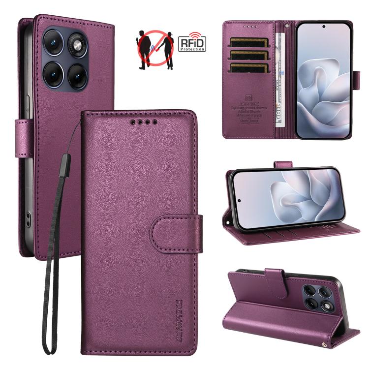 BETOPNICE Pearlescent RFID Vegan Leather Phone Case with Strap, For Motorola Edge 70 5G / Moto X70 Air 5G, For Motorola Moto Edge 5G 2026, For Motorola Moto G47 5G / G37 / G37 Power 5G, For Motorola Edge 70 Pro 5G                                       ...