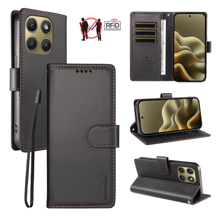 BETOPNICE Pearlescent RFID Vegan Leather Phone Case with Strap, For Motorola Edge 70 5G / Moto X70 Air 5G, For Motorola Moto Edge 5G 2026, For Motorola Moto G47 5G / G37 / G37 Power 5G, For Motorola Edge 70 Pro 5G                                       ...