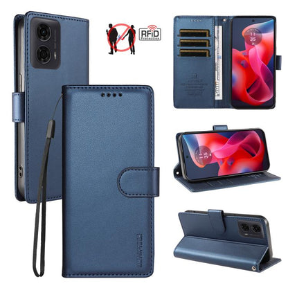 BETOPNICE Pearlescent RFID Vegan Leather Phone Case with Strap, For Motorola Moto G85 / S50 Neo, For Motorola Moto G04 / G04s / G24 / E14, For Motorola Edge 50 Ultra / Moto X50 Ultra