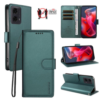 BETOPNICE Pearlescent RFID Vegan Leather Phone Case with Strap, For Motorola Moto G85 / S50 Neo, For Motorola Moto G04 / G04s / G24 / E14, For Motorola Edge 50 Ultra / Moto X50 Ultra