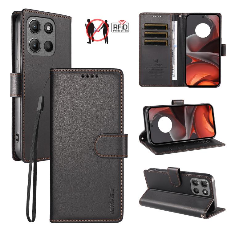 BETOPNICE Pearlescent RFID Vegan Leather Phone Case with Strap, For Motorola Edge 70 5G / Moto X70 Air 5G, For Motorola Moto Edge 5G 2026, For Motorola Moto G47 5G / G37 / G37 Power 5G, For Motorola Edge 70 Pro 5G                                       ...
