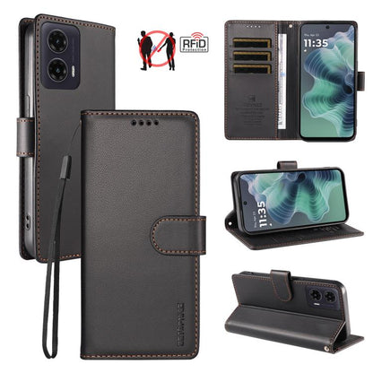BETOPNICE Pearlescent RFID Vegan Leather Phone Case with Strap, For Motorola Edge 70 5G / Moto X70 Air 5G, For Motorola Moto Edge 5G 2026, For Motorola Moto G47 5G / G37 / G37 Power 5G, For Motorola Edge 70 Pro 5G                                       ...