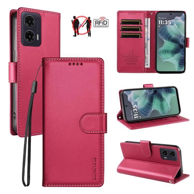 BETOPNICE Pearlescent RFID Vegan Leather Phone Case with Strap, For Motorola Edge 70 5G / Moto X70 Air 5G, For Motorola Moto Edge 5G 2026, For Motorola Moto G47 5G / G37 / G37 Power 5G, For Motorola Edge 70 Pro 5G                                       ...