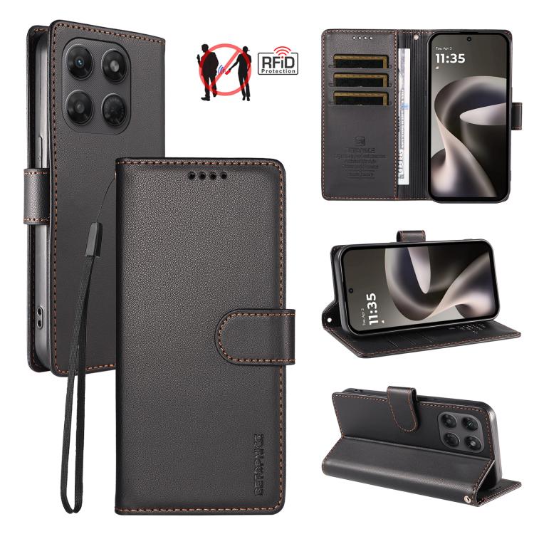 BETOPNICE Pearlescent RFID Vegan Leather Phone Case with Strap, For Motorola Edge 70 5G / Moto X70 Air 5G, For Motorola Moto Edge 5G 2026, For Motorola Moto G47 5G / G37 / G37 Power 5G, For Motorola Edge 70 Pro 5G                                       ...