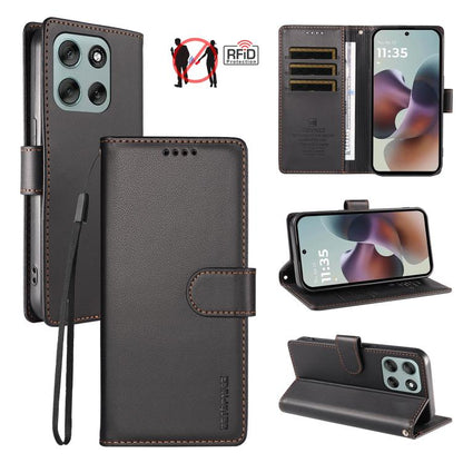 BETOPNICE Pearlescent RFID Vegan Leather Phone Case with Strap, For Motorola Edge 70 5G / Moto X70 Air 5G, For Motorola Moto Edge 5G 2026, For Motorola Moto G47 5G / G37 / G37 Power 5G, For Motorola Edge 70 Pro 5G                                       ...
